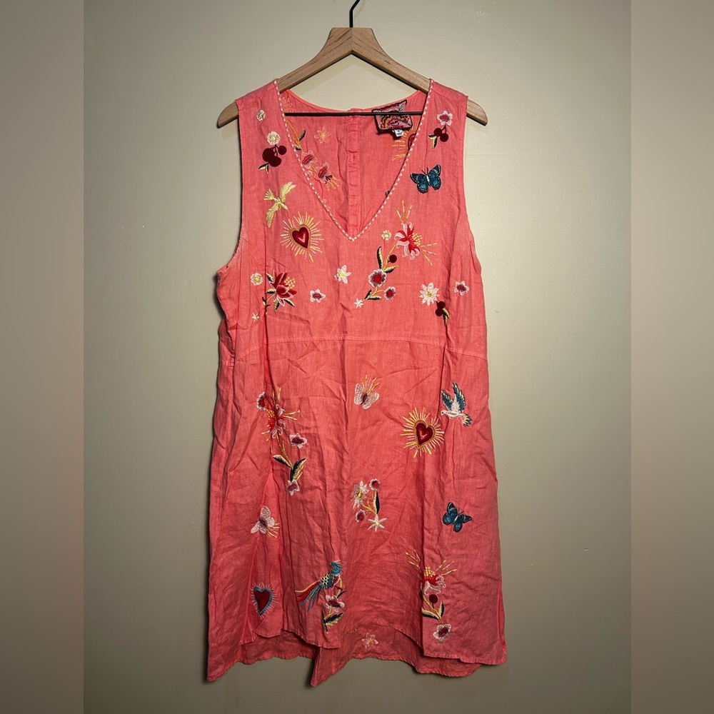 Johnny Was Adara Linen Tank Dress